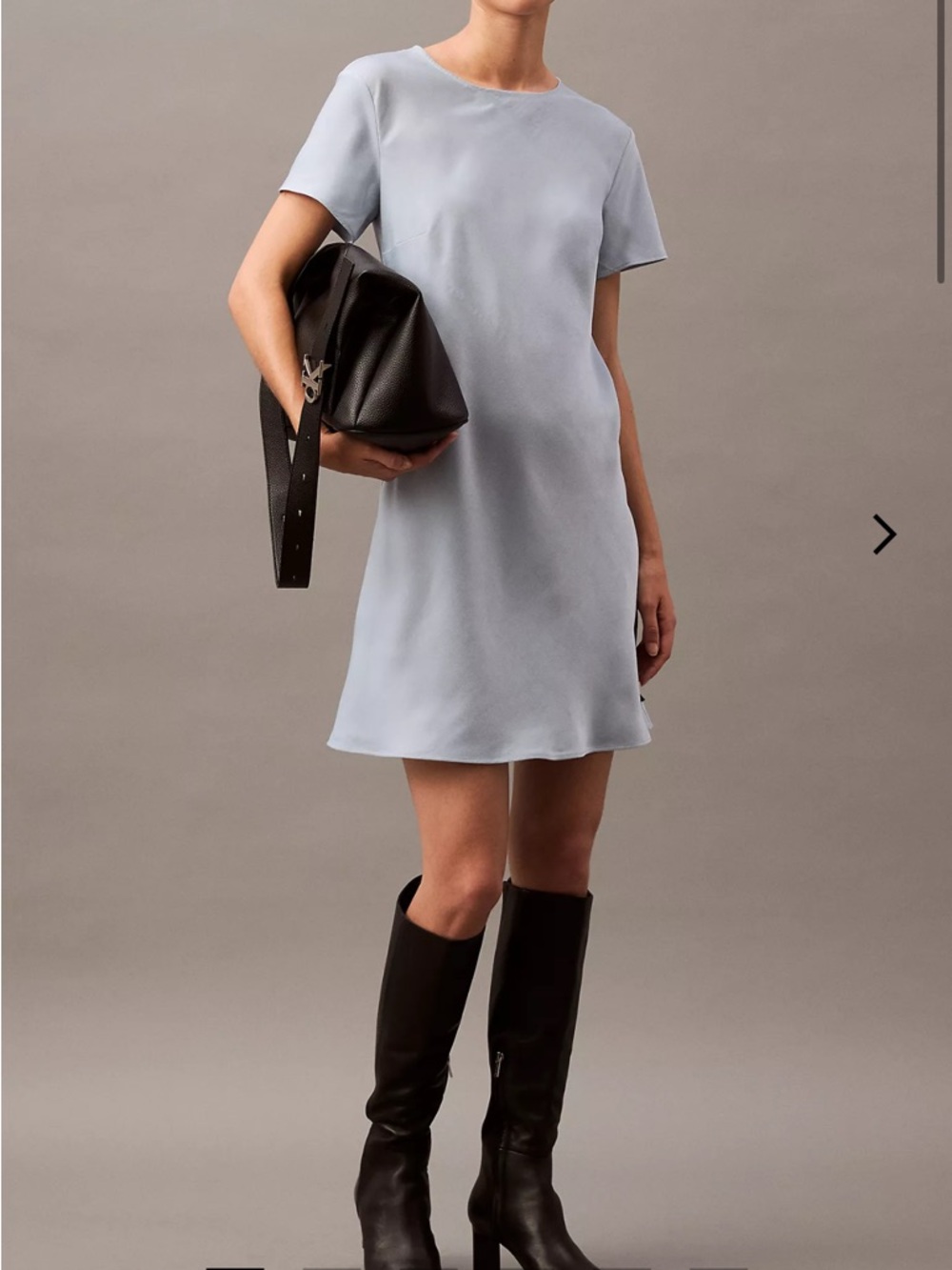 Calvin Klein Light Blue Short Sleeve Mini Dress
